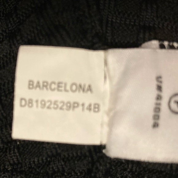 NWT Diane Von Furstenberg Barcelona Black Heavy Knit Zip Front Dress - Sz P - Picture 16 of 16